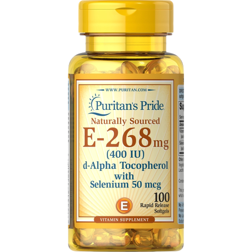 Puritan’s Pride Vitamin E-with Selenium 400 IU Natural
