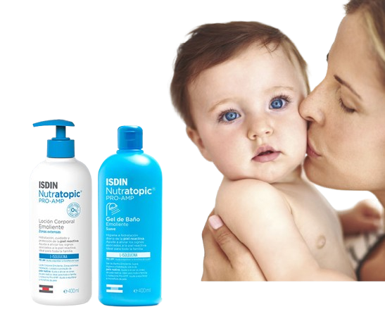 Isdin Nutratopic Pro-Amp Emollient Gel + emollient lotion 400ml