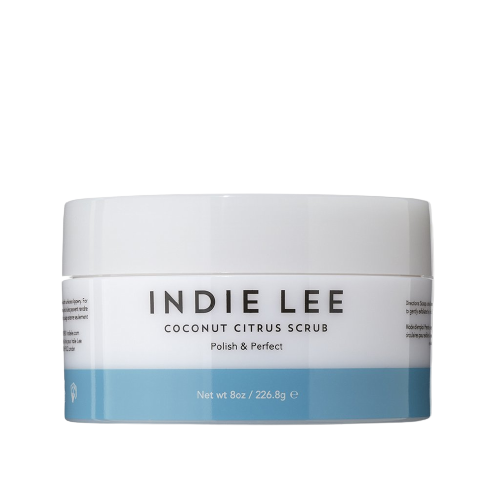 Indie Lee Coconut Citrus Body Scrub.