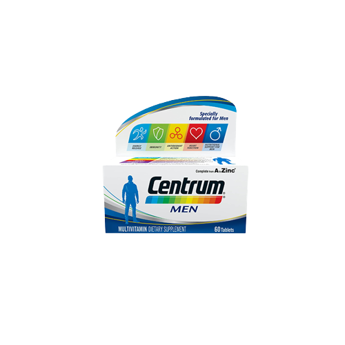 Centrum Men A To Zinc Multivitamin Tablets 60's Bottle