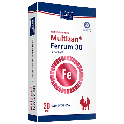 Multizan Ferrum 20mg Tablet 30s